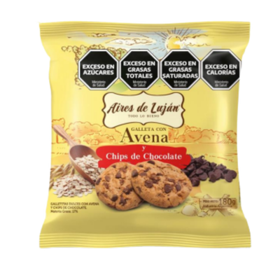 GALLETITAS AVENA C/ CHIPS AIRES DE LUJAN X 180 GR.