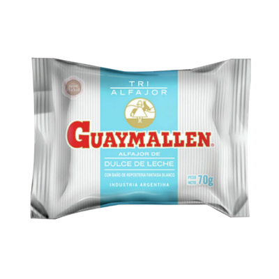ALFAJOR GUAYMALLEN BLANCO X 70 GR