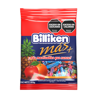 CARAMELOS MASTICABLES BILLIKEN FRUTAL X 600 GR