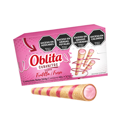 CUBANITO OBLITA X 48 U.  FRUTILLA