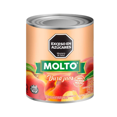 DURAZNO EN MITADES MOLTO X 820 GR