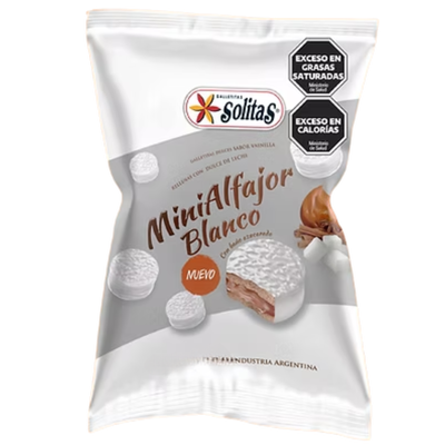 MINIALFAJOR BAÑAD. C/ CHOC. BLANCO GLASEADO X 300 GR.
