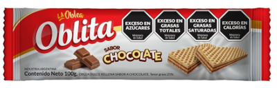 OBLEA OBLITA CHOCOLATE X 100 GR.