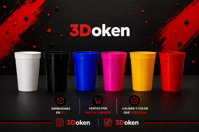 VASOS MILKSHAKE PARA IMPRESIÓN 3D - INCLUYE BOMBILLA TRANSPARENTE