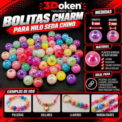 Bolitas Decorativas para Hilo Chino de Seda – 6 mm