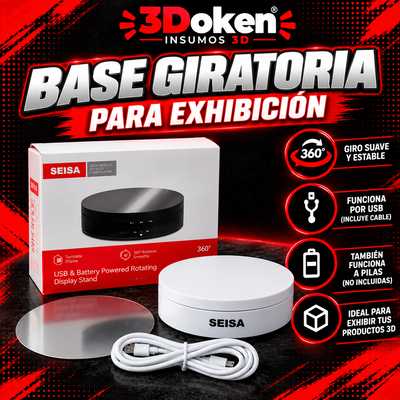 Base Giratoria – Para Exhibición de Productos y Creaciones 3D