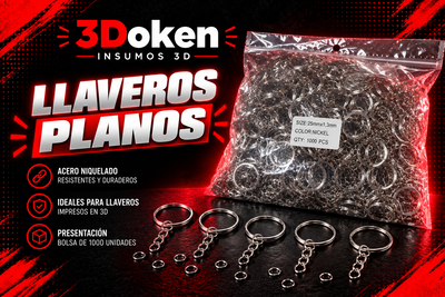 Cadenas sin fin Planos + Aros para Llavero (Reforzado)