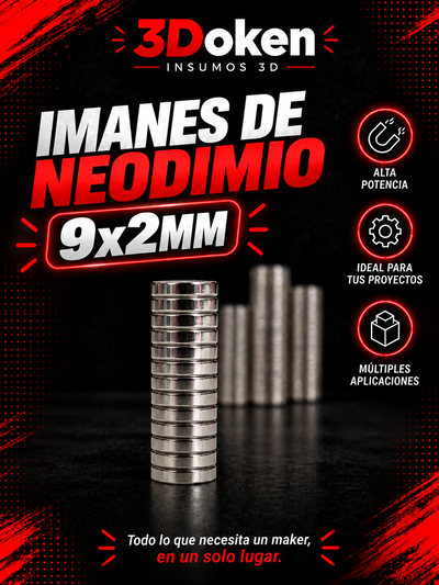 🧲 Imanes de Neodimio 9x2 mm🧲