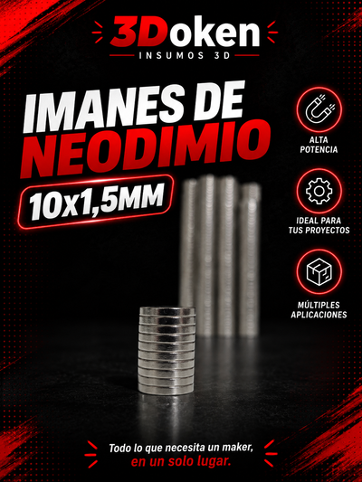 🧲 Imanes de Neodimio 10x1,5 mm🧲