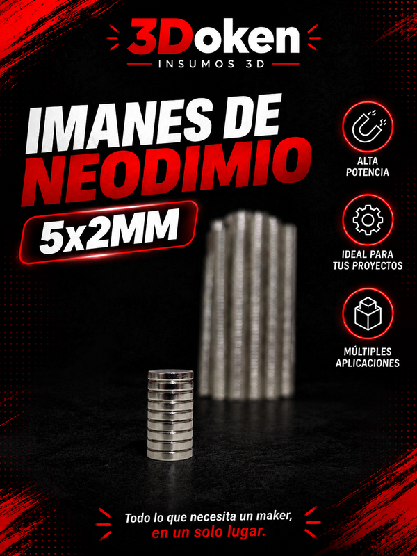 🧲 Imanes de Neodimio 5x2 mm🧲