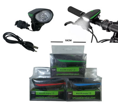 LUZ RECARGABLE DE BICI C/ BOCINA
