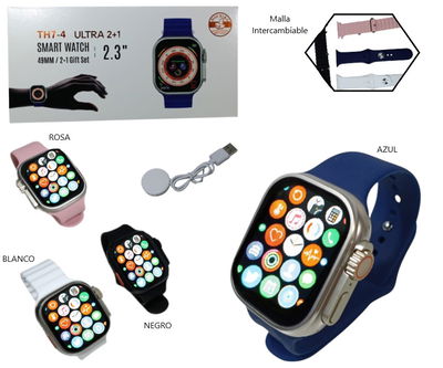 RELOJ SMARTWATCH ULTRA C/2 MALLAS 