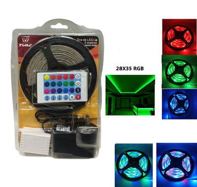 TIRA LED 28X35 RGB 5M LED 