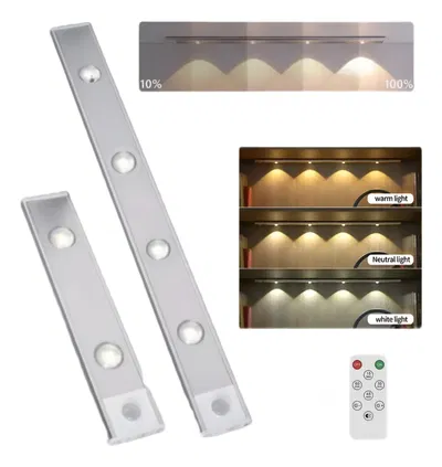 BARRA DE LUZ C/ SENSOR 3 TONOS RECARGABLE 40 CM 