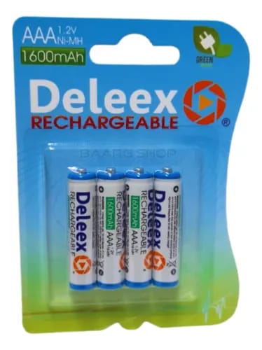 PILAS AAA RECARGABLES X4 DELEEX