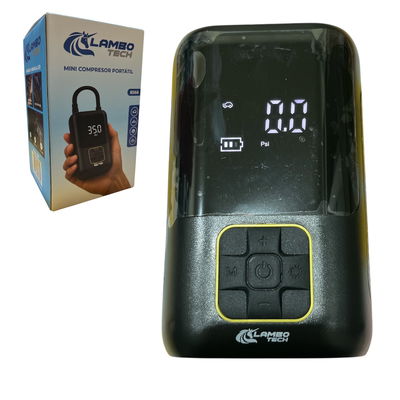 COMPRESOR DE AIRE PORTATIL 8566 LAMBO 6000 mAh