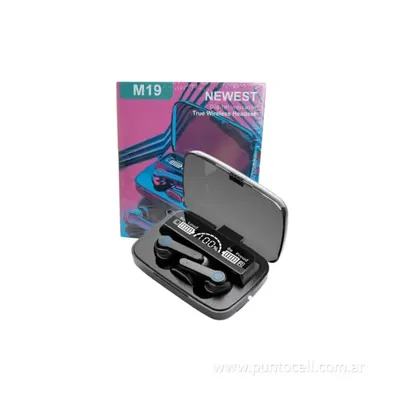 AURICULAR BLUETOOTH M19 C/VISOR