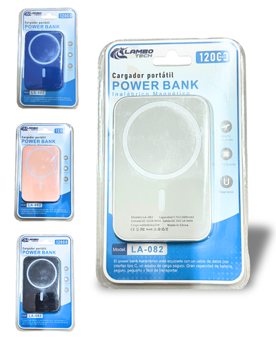 POWER BANK CARGADOR PORTATIL INALAMBRICO IPHONE