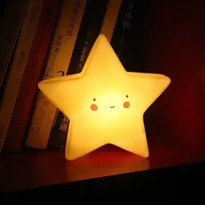 VELADOR INFANTIL ESTRELLA A PILAS