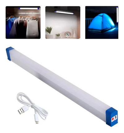 LUZ LED TUBO MAGNETICO RECARGABLE 32CM