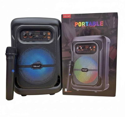 PARLANTE BT RGB 8 PLG + MICROFONO
