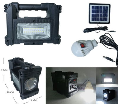 PARLANTE SOLAR CON LINTERNA