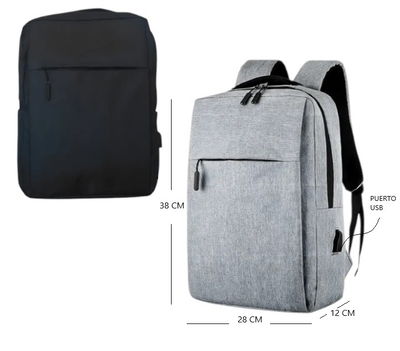 MOCHILA PARA NOTEBOOK CON USB MOCHNEG