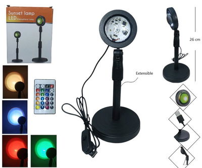 LAMPARA VELADOR LED ATARDECER C/ CONTROL