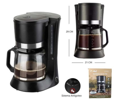 CAFETERA DE FILTRO 1.2L 680W