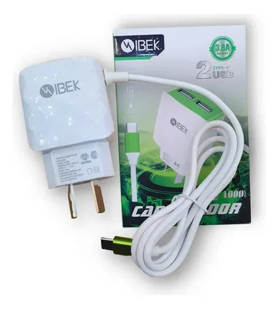 CARGADOR IBEK TIPO 2 USB 3.8A