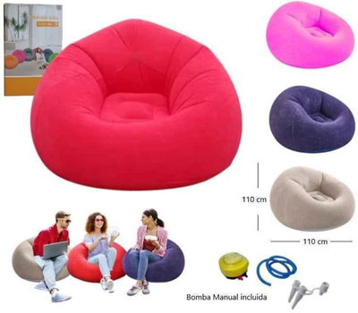 SOFA SILLON INFLABLE C/INFLADOR