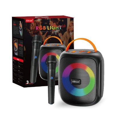 PARLANTE BT RGB + MICROFONO  