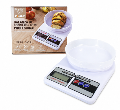 BALANZA DE COCINA CON BOWL 10K