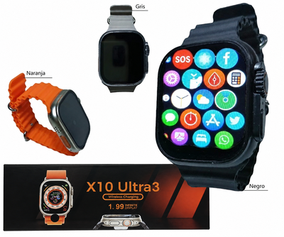 SMART WATCH X10 (NEGRO Y GRIS)