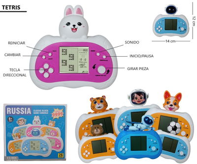 CONSOLA TETRIS JUEGOS CLASICOS