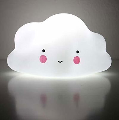 VELADOR INFANTIL NUBE A PILAS