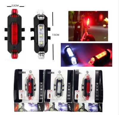 LUZ PARA BICI RECARGABLE X LED DC