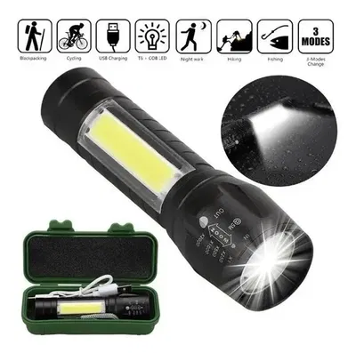 MINI LINTERNA METALICA RECARGABLE u