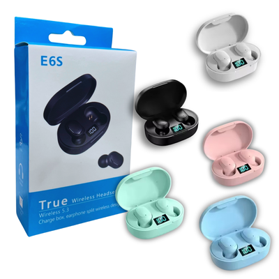 AURICULAR BT E6S CON VISOR COLORES