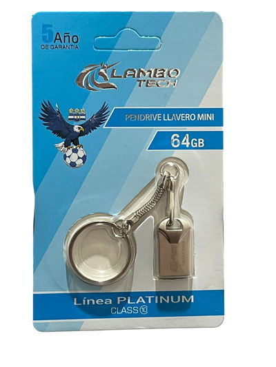 PENDRIVE LLAVERO METAL 64GB LAMBO
