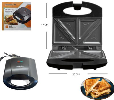 SANDWICHERA ANTIADHERENTE ONICA 750W