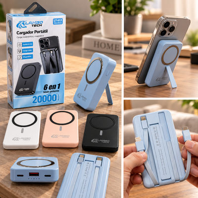 CARGADOR PORTATIL C/ SOPORTE 20000MAH