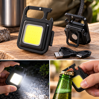 MINI LINTERNA RECARGABLE LLAVERO 