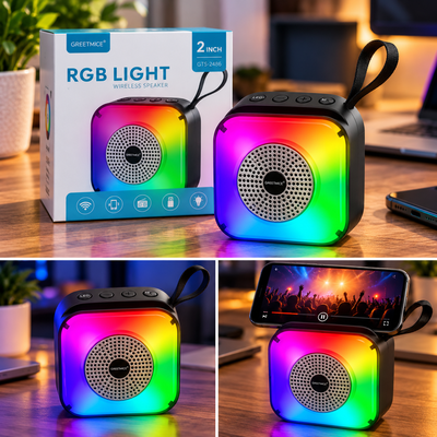 PARLANTE RGB 2 PLG + SOPORTE P/CELULAR