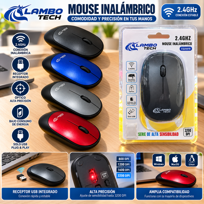 MOUSE INALAMBRICO LAMBO 
