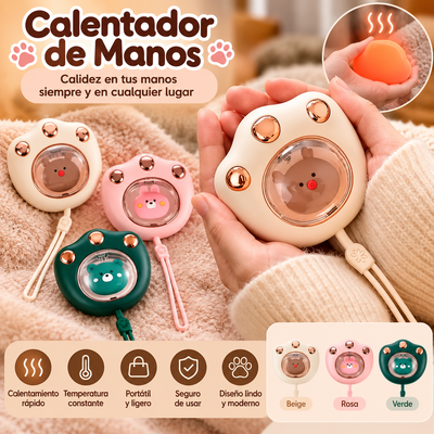 CALENTADOR DE MANOS ELECTRICO RECARGABLE PATITAS