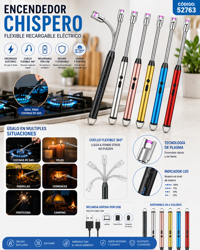 ENCENDEDOR RECARGABLE USB