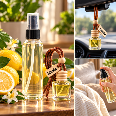 AROMATIZANTE LIMON P/AUTO + FRAGANCIA TEXTIL 30ML 