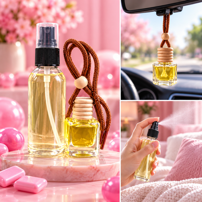 AROMATIZANTE CHICLE P/AUTO + FRAGANCIA TEXTIL 30ML