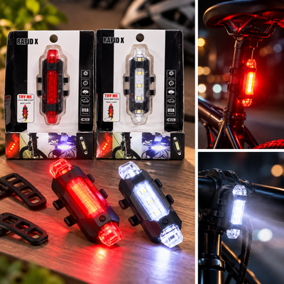 LUZ PARA BICI RECARGABLE X LED DC